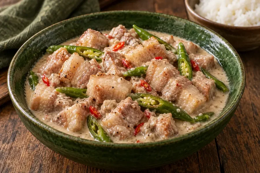 A serving of Bicol Express
