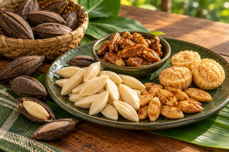 Pili nuts and locally prepared pili products